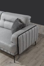 PİANO-A KANEPE AÇIK GRİ - Görsel 3